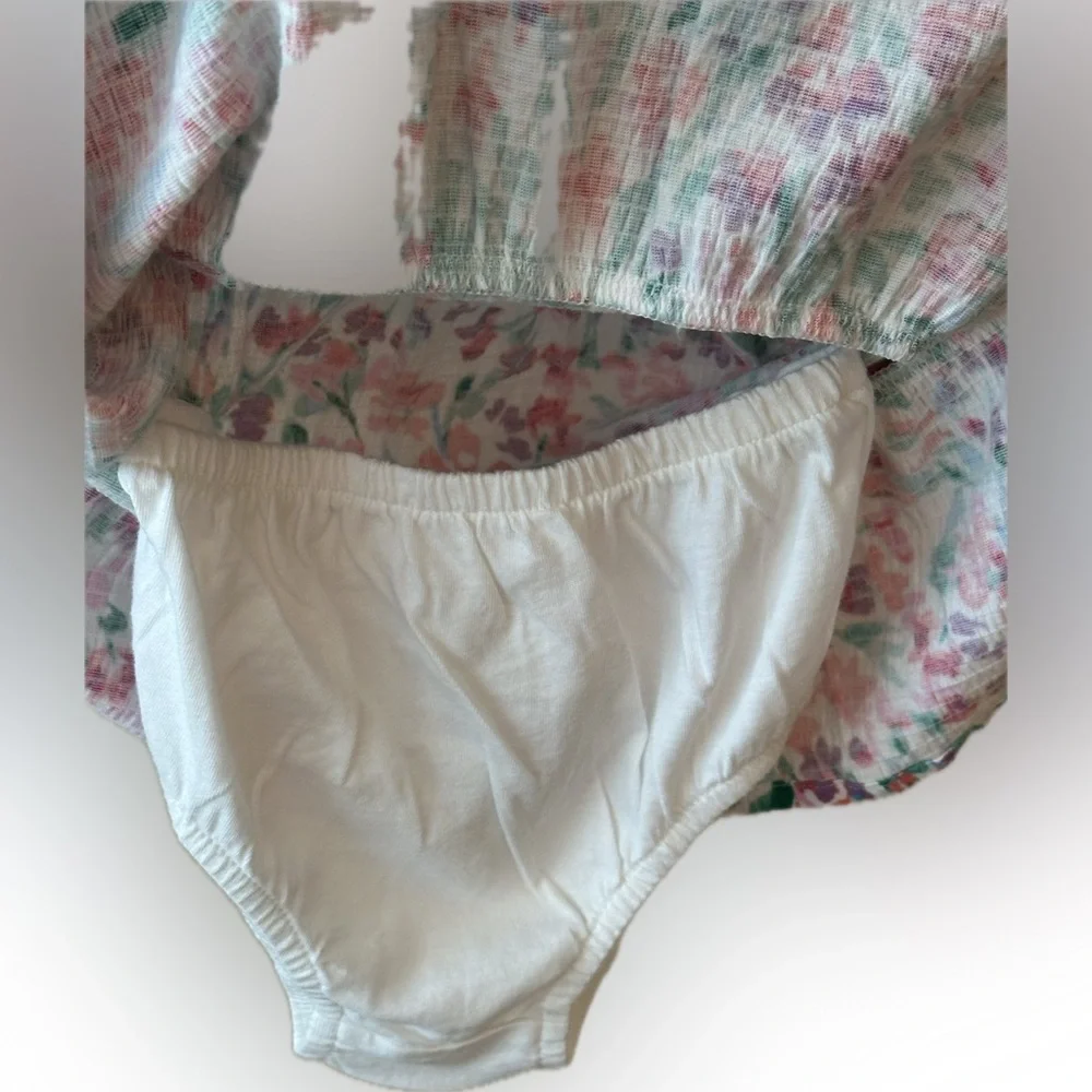 Crewcuts Multicolor Floral Ruffle Dress - Picture 3 of 8